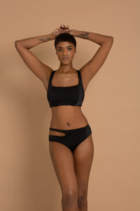 Antigua - Cut Out - Bikini Bottoms - Black