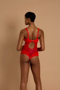 Fran Body Suit in London Red